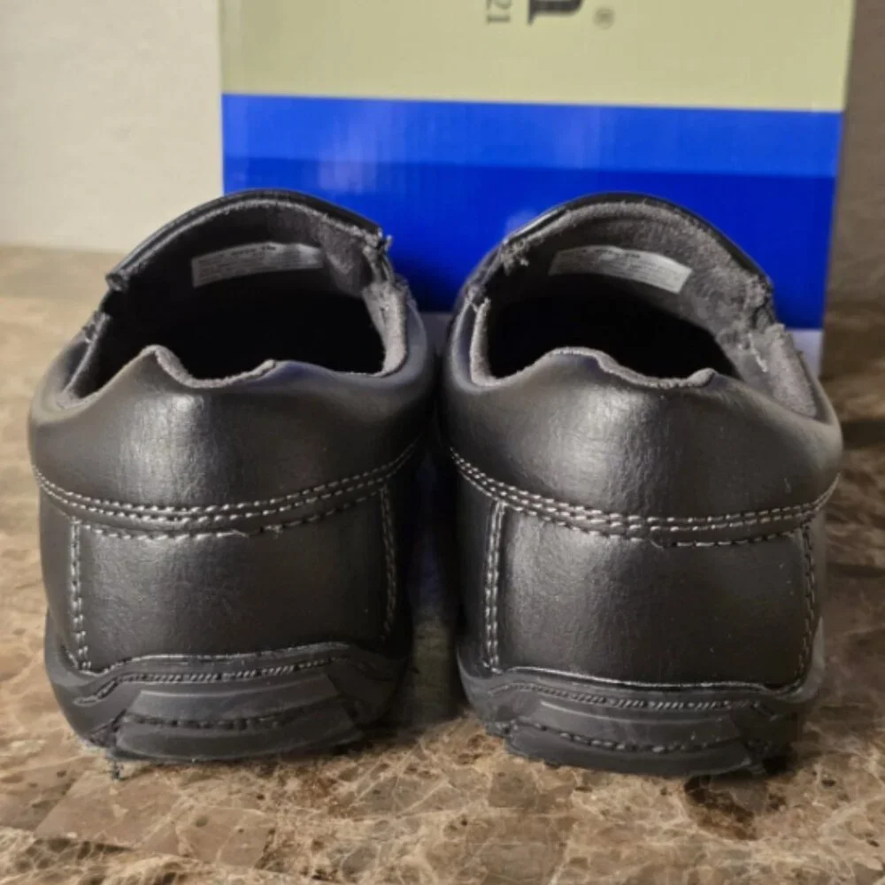 Boys' Freeman Little Kid Black Loafers Dress Shoes Party School Shoes Size 1